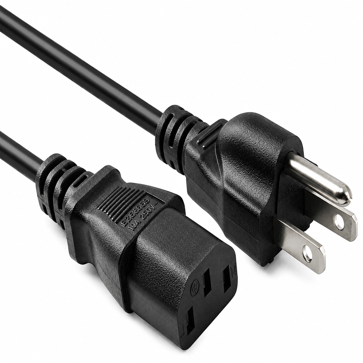 Detachable power cord for PARS IRAN Persian rice cooker with grounded three-prong plug